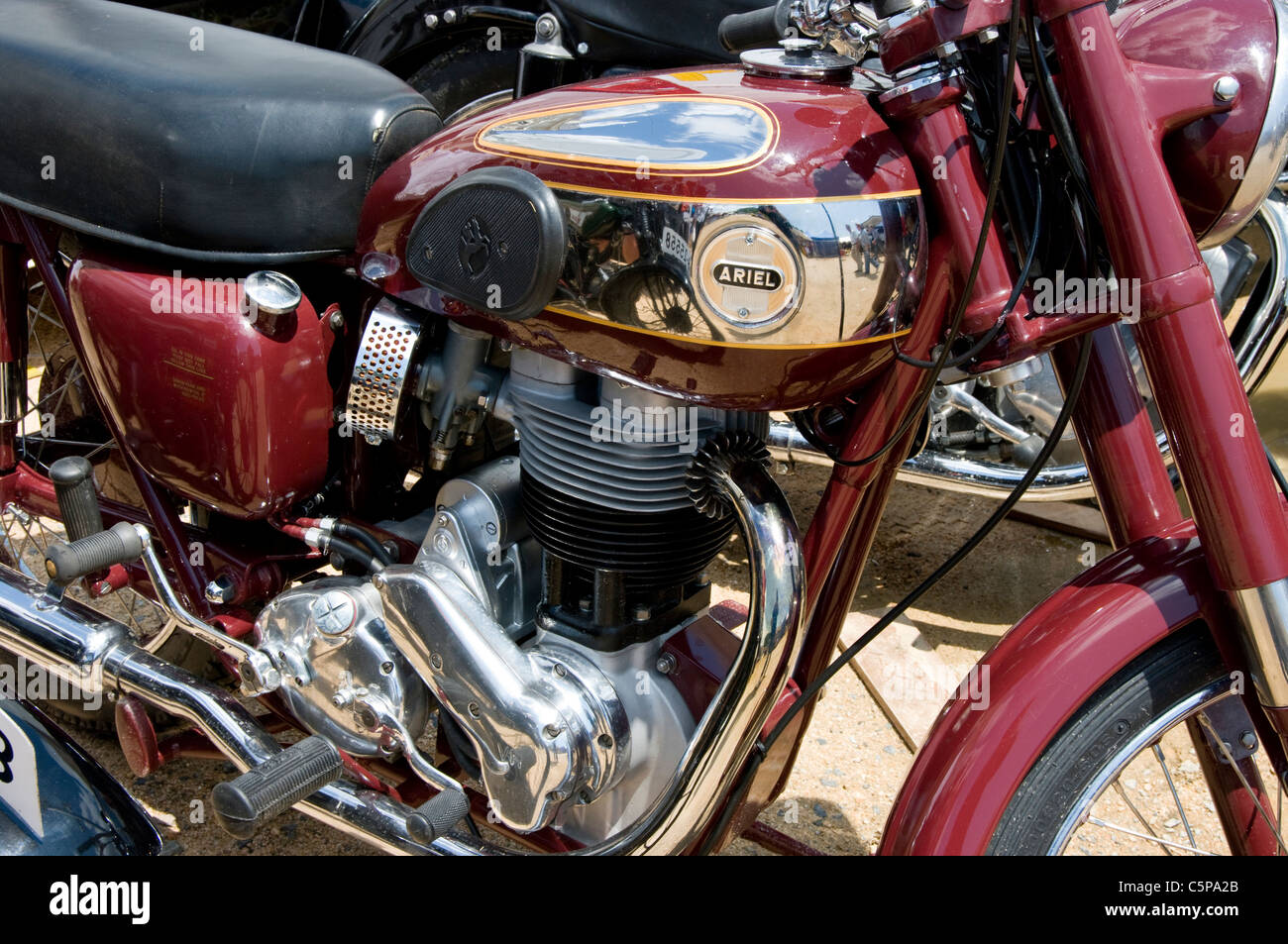 Alten Ariel Motorrad. Stockfoto