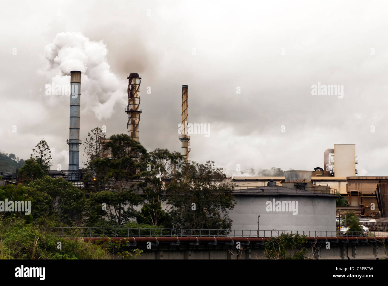 Zuckerfabrik, Sarina - Queensland Stockfoto