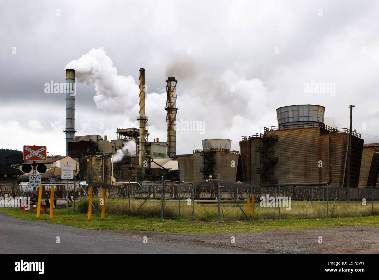 Zuckerfabrik, Sarina - Queensland, Australien Stockfoto