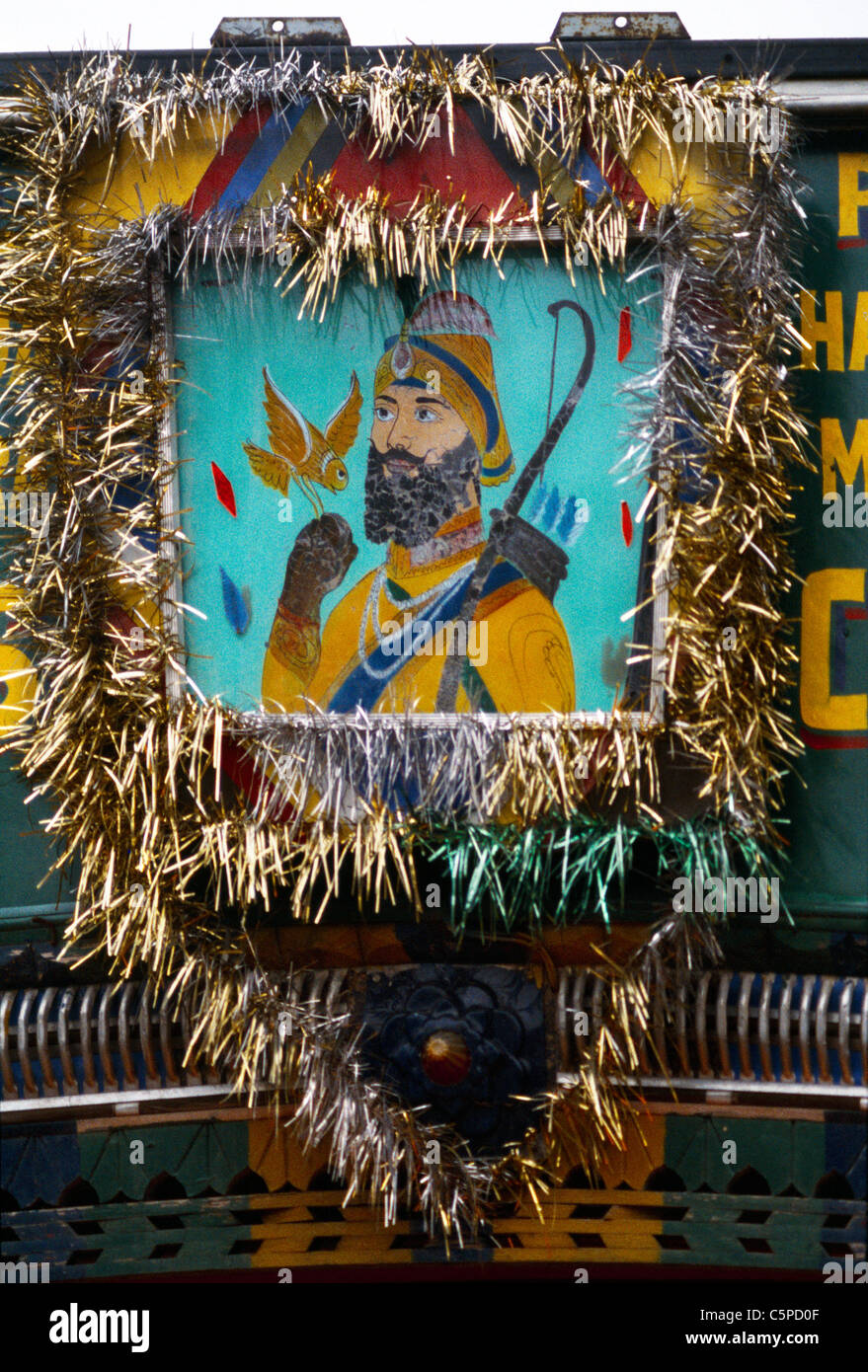 Amritsar Indien Guru Govind Singh auf LKW Stockfoto