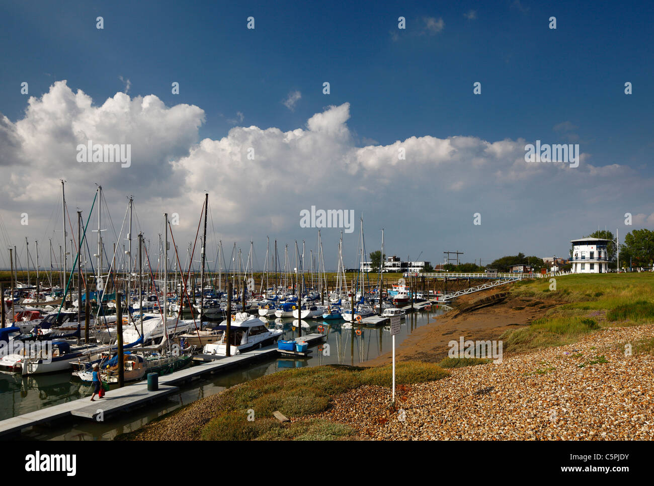 Bradwell Marina. Stockfoto