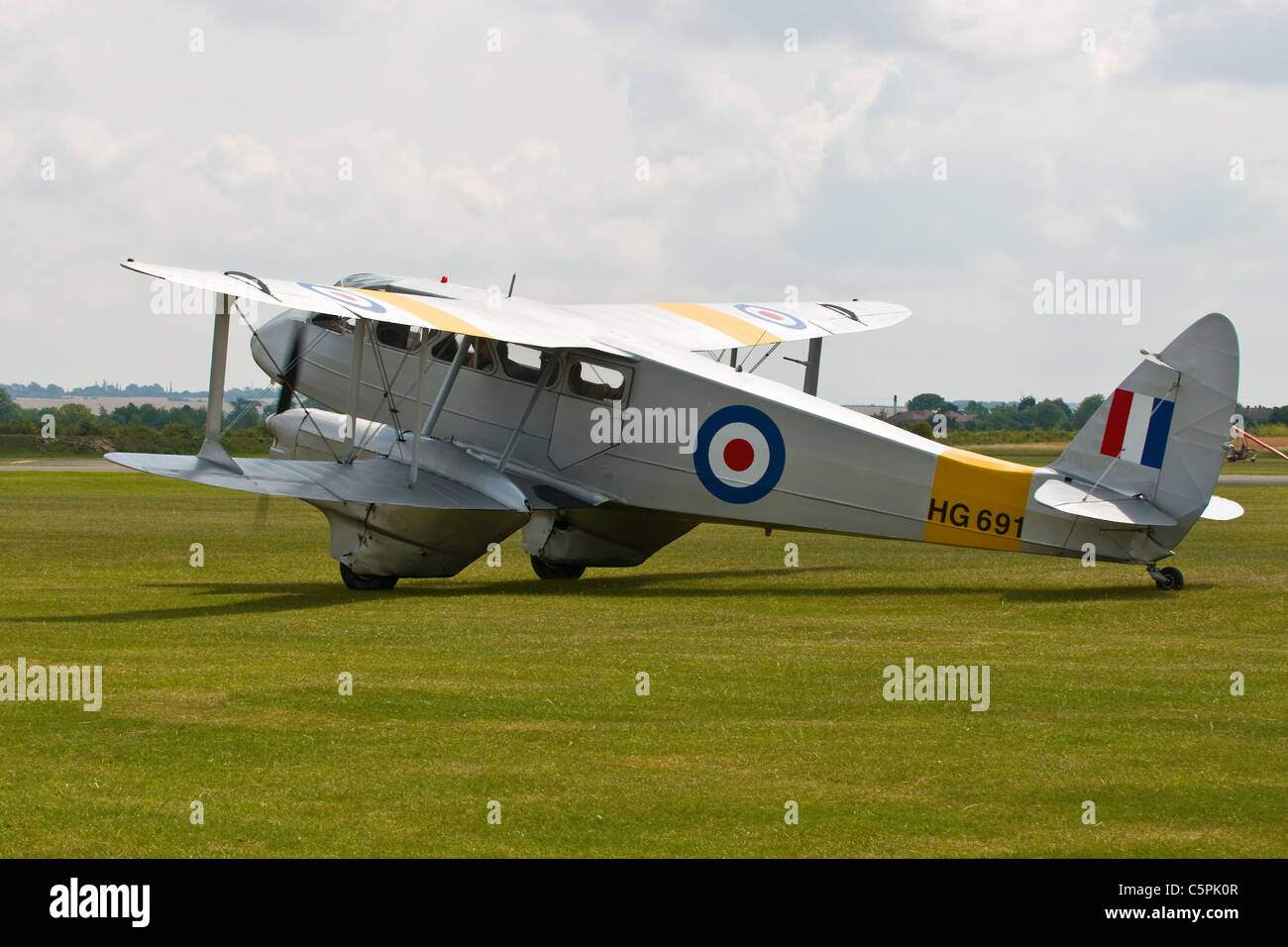 Vintage De Havilland Passagierflugzeug Stockfoto