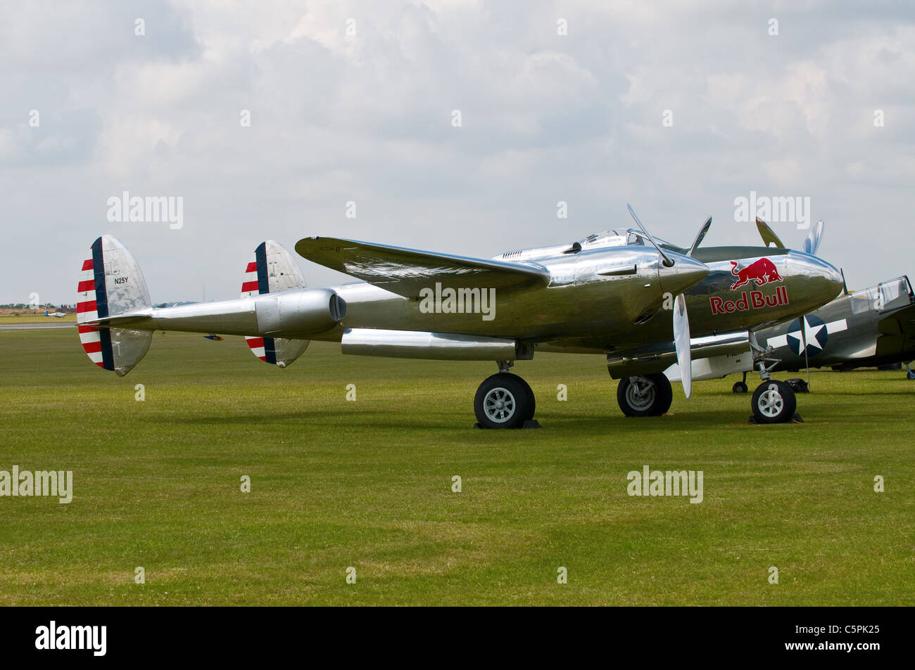 Die flying Bulls, Flugzeug Lockheed P - 38L F5G Blitz Stockfoto