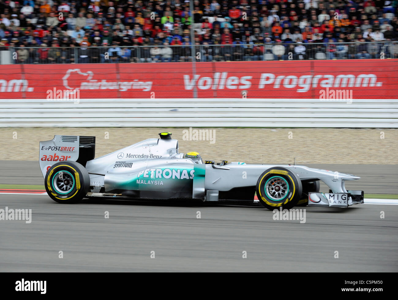 Nico Rosberg (GER), MercedesGP während des deutschen Formel 1 Grand Prix am Nürburgring Stockfoto