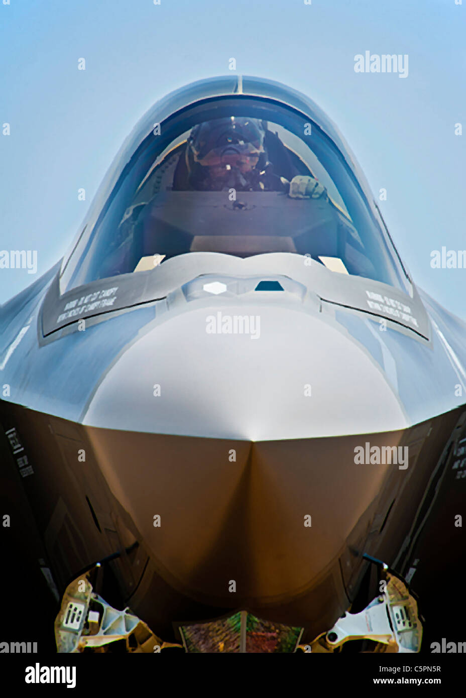 Kampfflugzeuge der US Air Force f-35 Lightning II, erweiterte das neueste Kampfflugzeuge Stockfoto