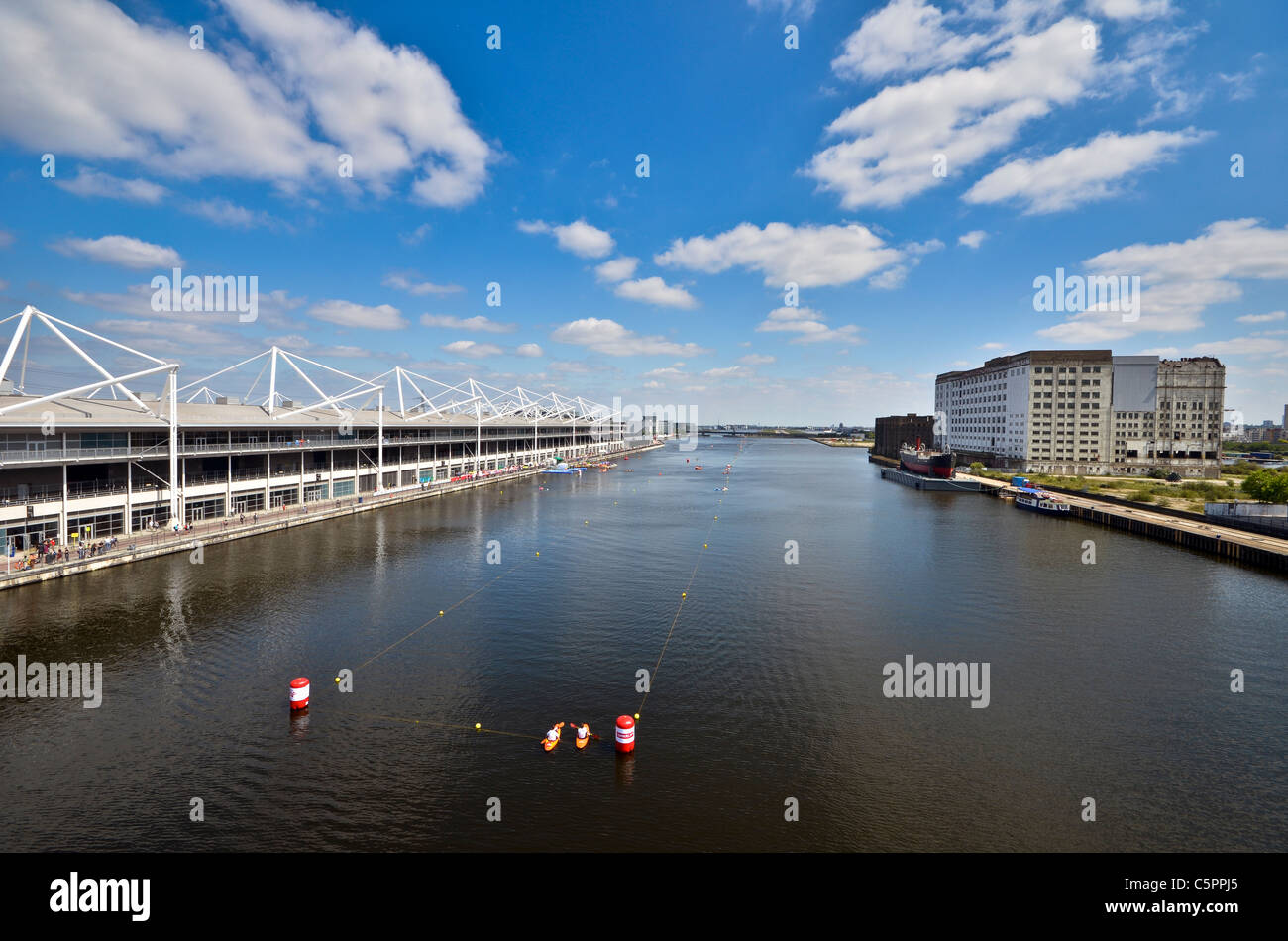 ExCeL London Centre - London-Triathlon Stockfoto