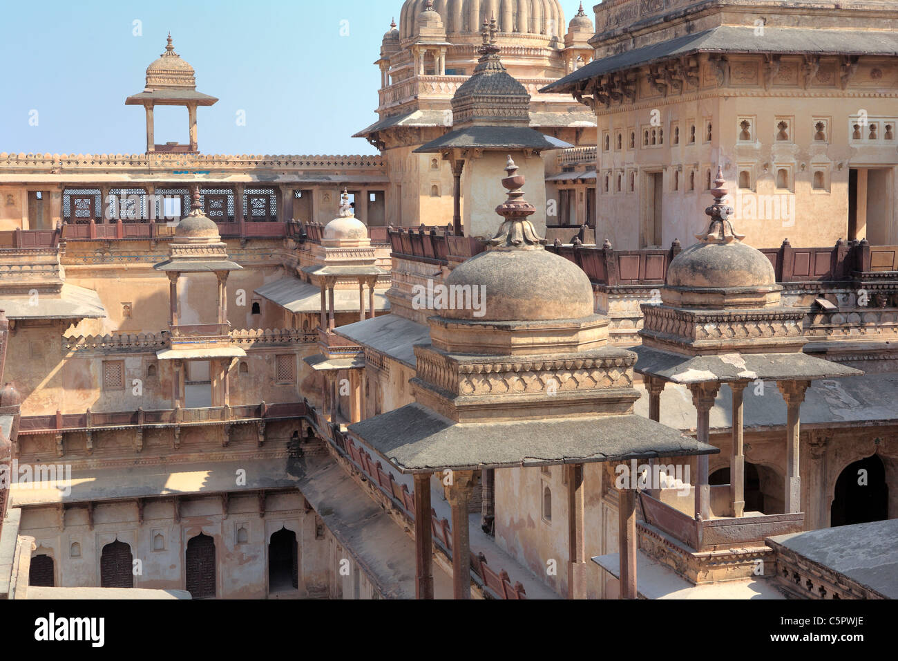 Jahangiri Mahal (Anfang 17. Jh.), Orchha, Staat Madhya Pradesh, Indien Stockfoto