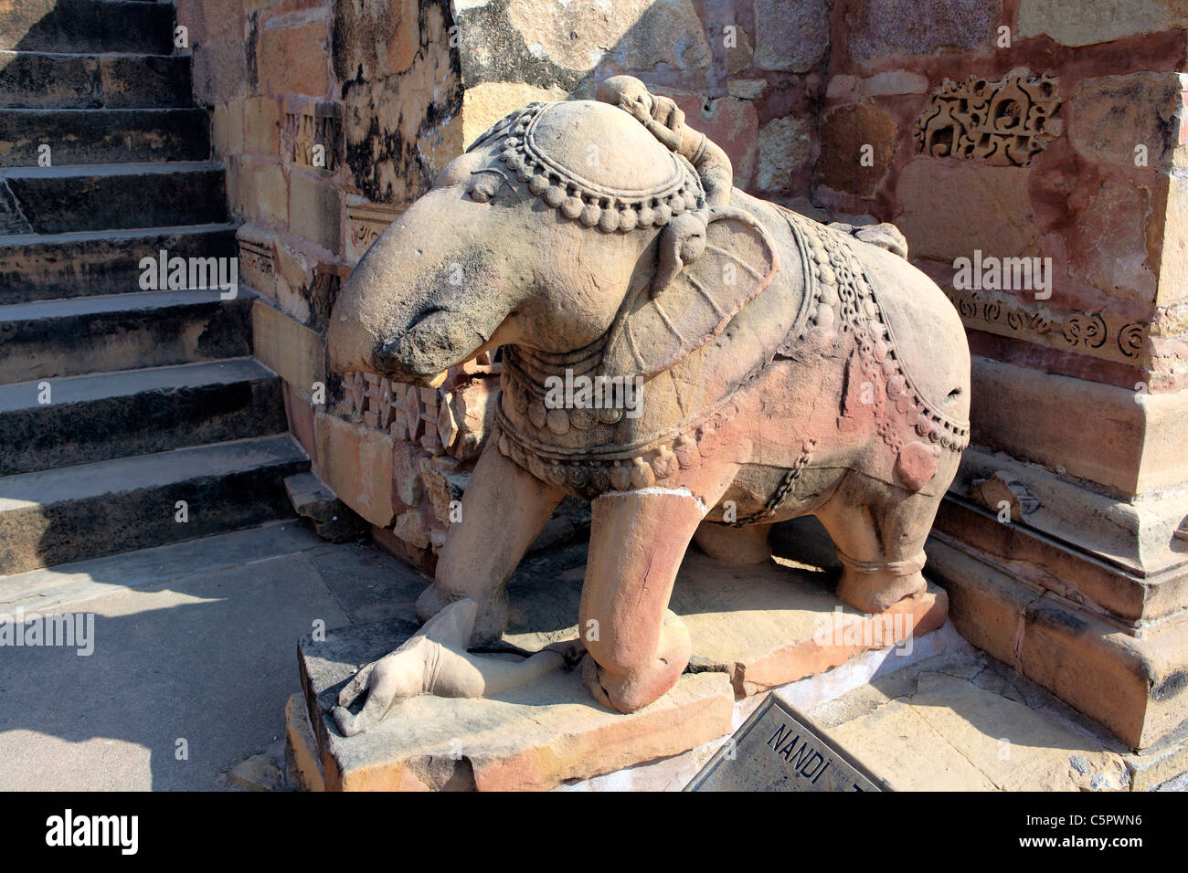Hindu-Tempel (9.-11. Jh.), westliche Gruppe, UNESCO-Weltkulturerbe, Khajuraho, Indien Stockfoto