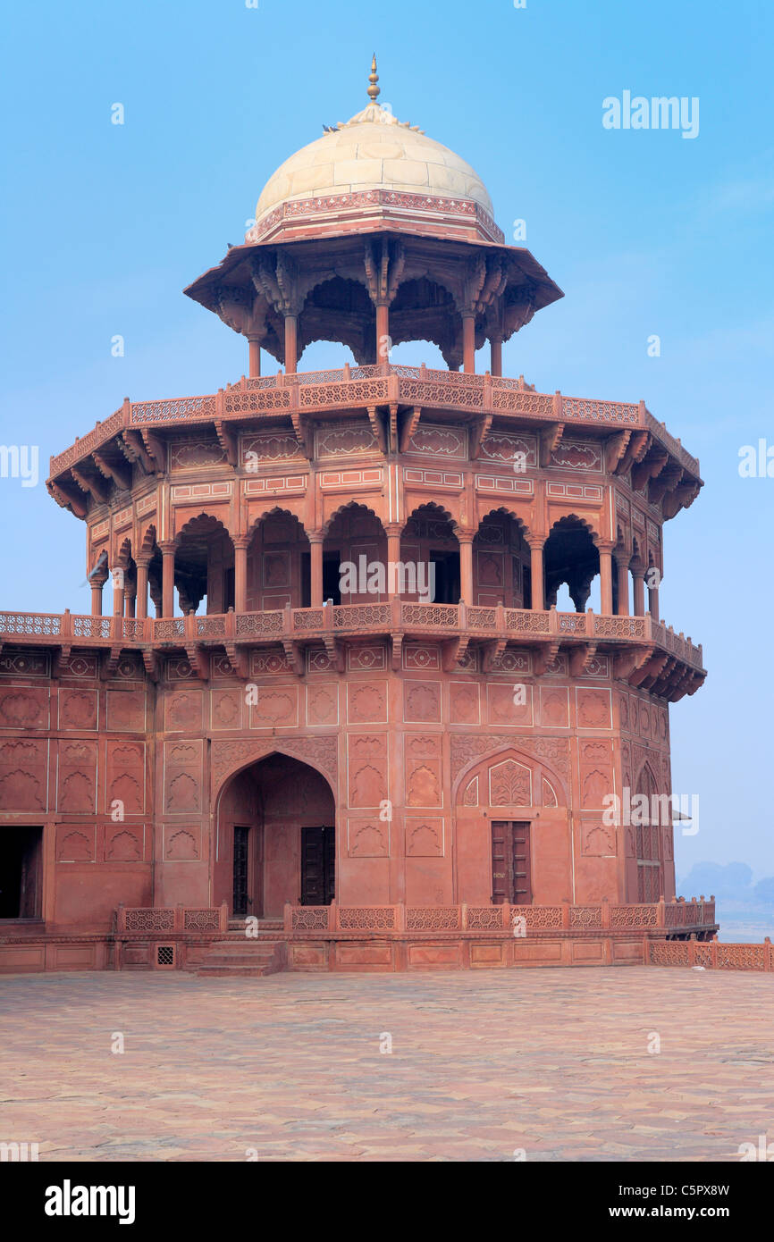 Taj Mahal, Moschee (1630-1640 s), Agra, Indien Stockfoto