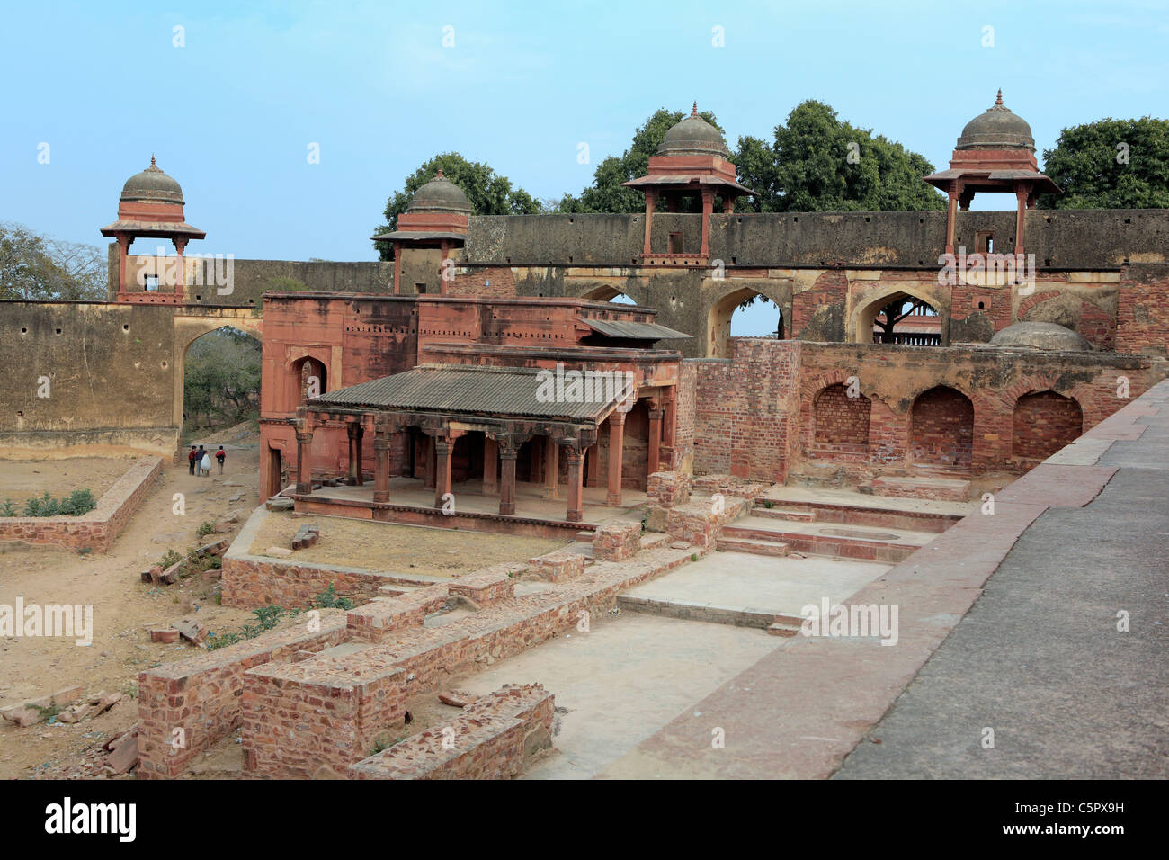 Akbars Palast (1569-1572), UNESCO-Weltkulturerbe Fatehpur Sikri, Indien Stockfoto