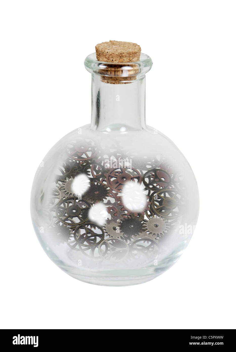 Flasche der motivation Stockfoto