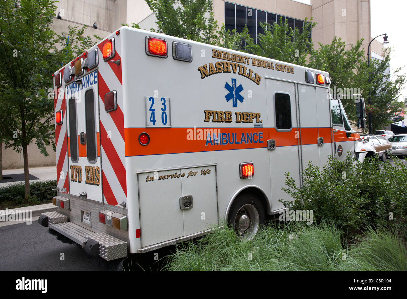 Nashville Feuerwehr Ems Krankenwagen Tennessee USA Stockfotografie Alamy