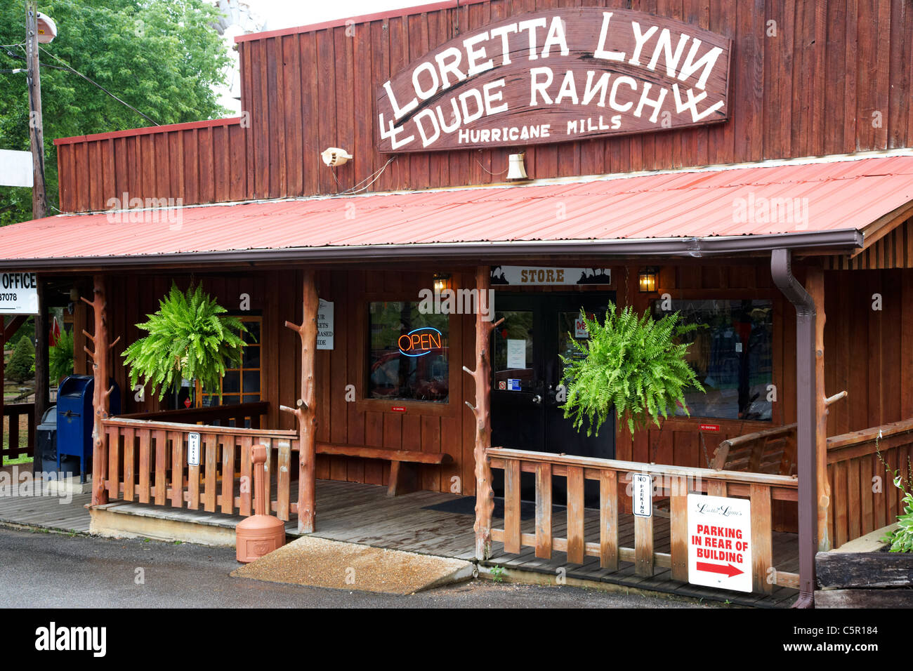 Shop Shop und Postamt an der Loretta Lynn Ferienranch Hurrikan Mühlen Tennessee usa Stockfoto