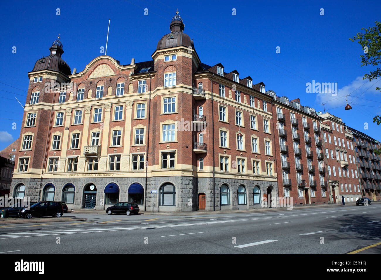 Anfang des 20. Jahrhunderts Gebäude, Kopenhagen, Dänemark Stockfoto