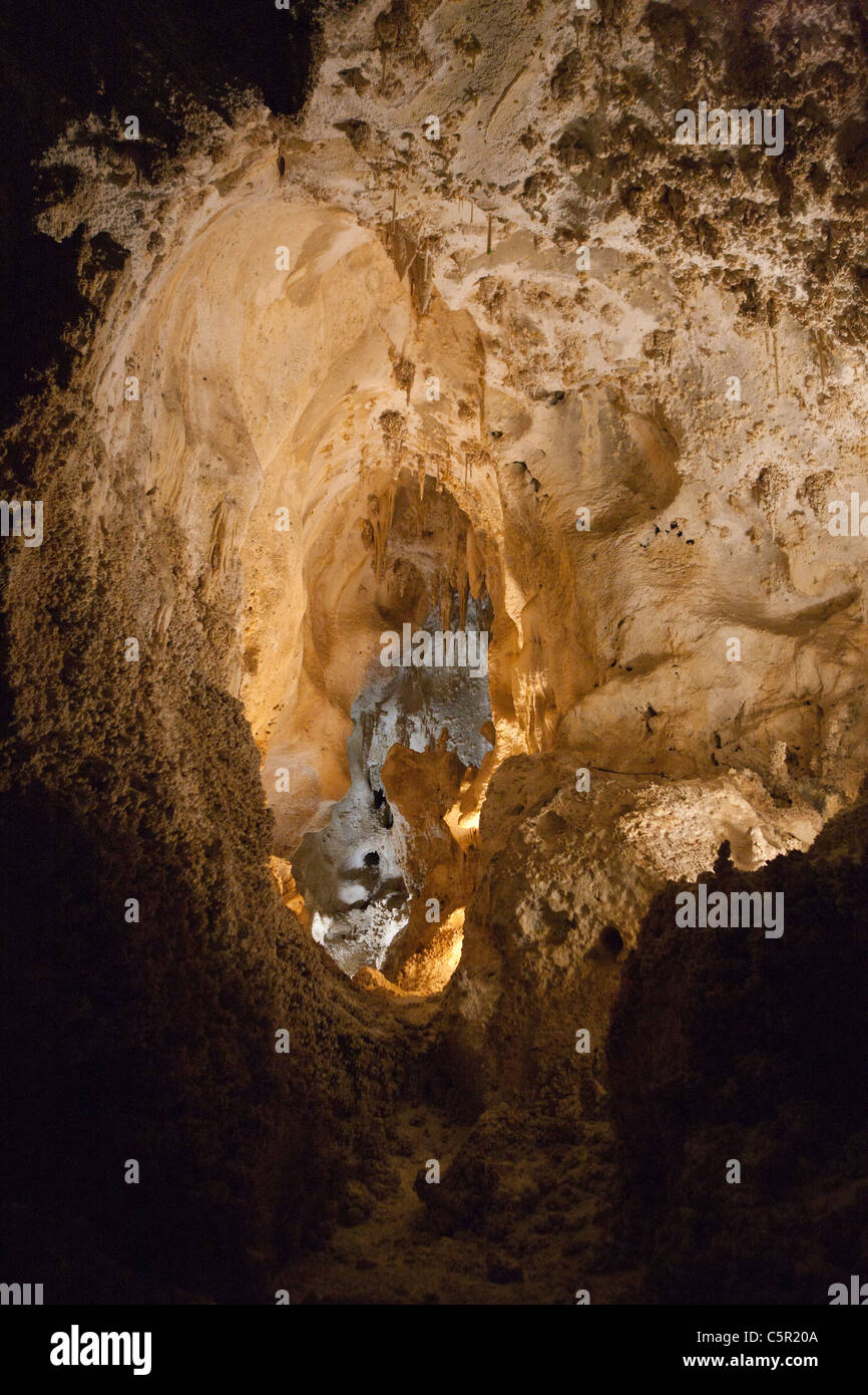 Innenraum Höhlenformationen, großen Raum / Saal der Riesen, Carlsbad Caverns National Park, New Mexico, Vereinigte Staaten von Amerika Stockfoto