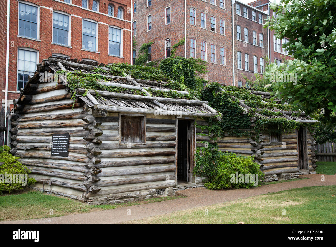 Fort Nashborough stockade Erholung Nashville Tennessee USA Stockfoto