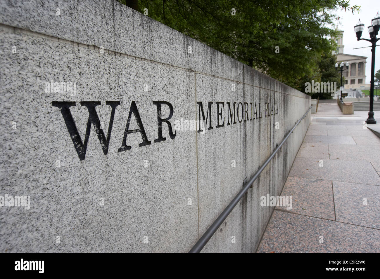 War Memorial Plaza Nashville Tennessee USA Stockfoto