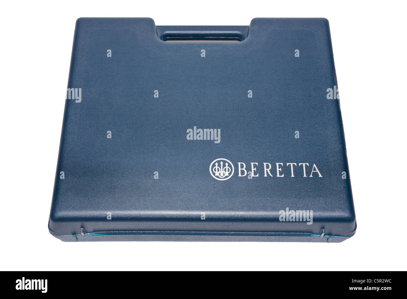 Eine Beretta Pistole Pistole von komprimiertem Gas angetrieben feuert.022 Pellets. Kommt in einem Fall mit Schalldämpfer und Laservisier Umfang Stockfoto