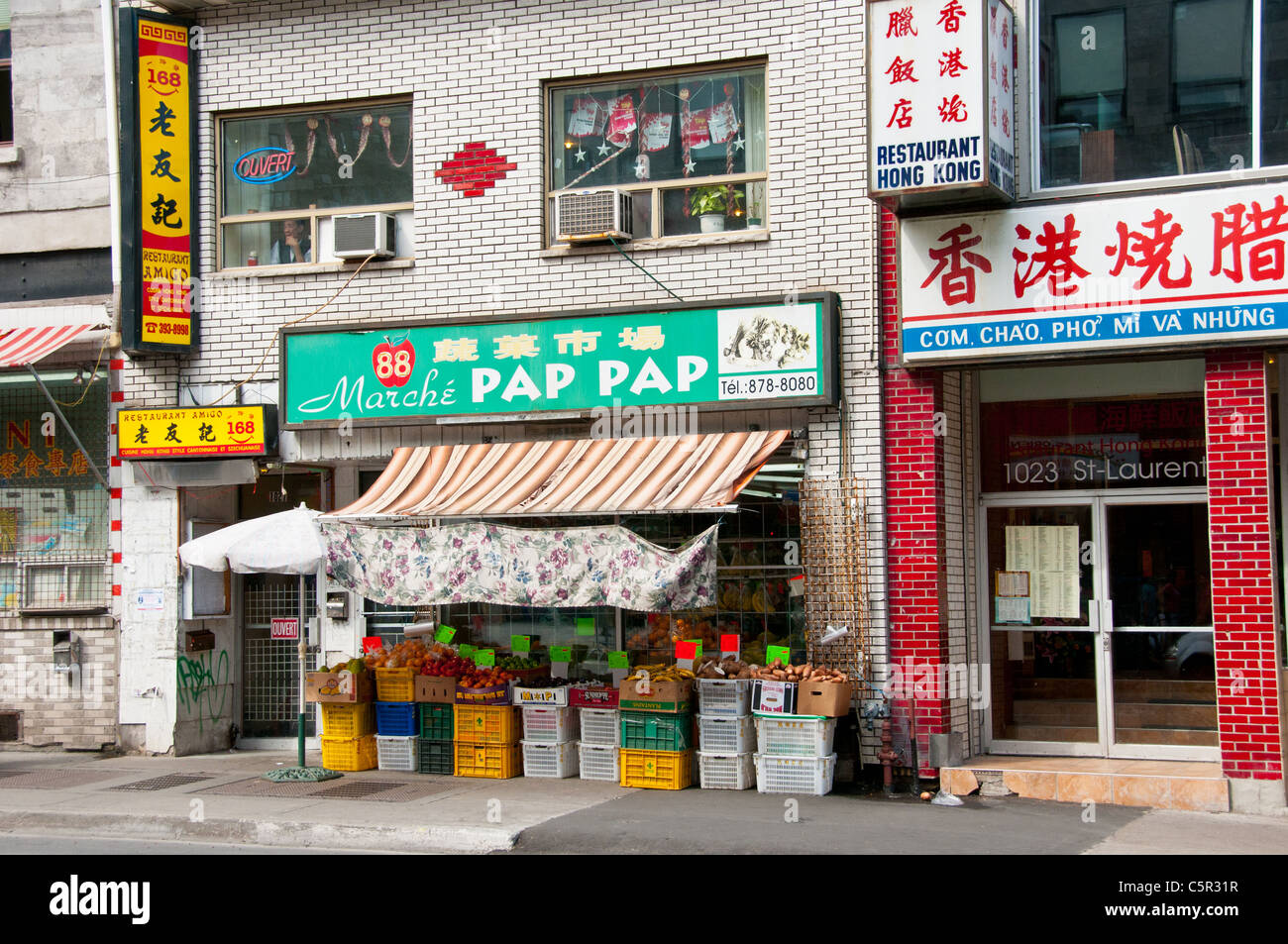 Boulevard Saint Laurent Chinatown Montreal Kanada Stockfoto