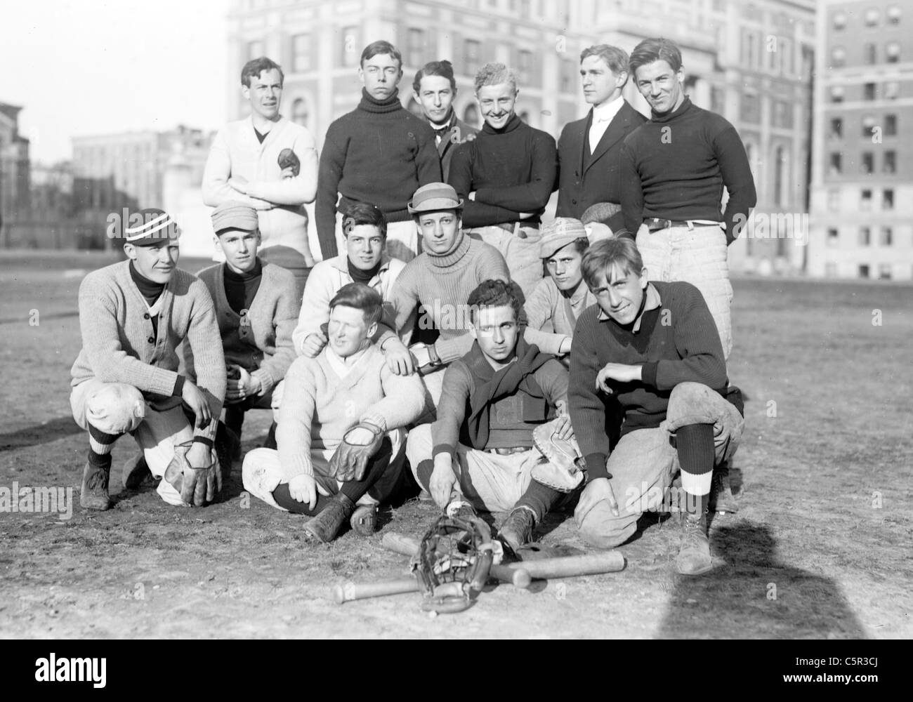 Freshman Baseball Team, Columbia University, New York City, USA Stockfoto