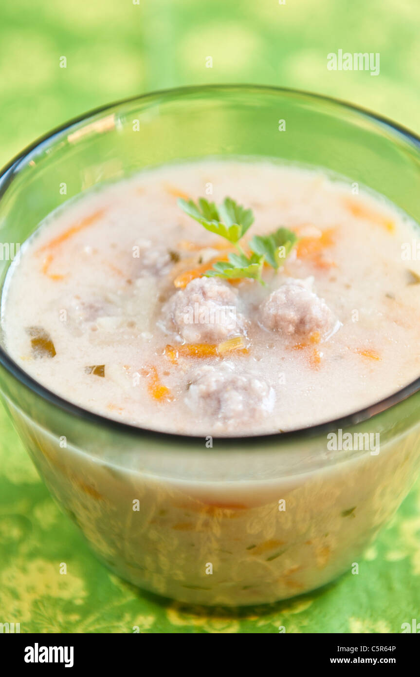 Supa topcheta bulgarian meatball soup -Fotos und -Bildmaterial in hoher ...