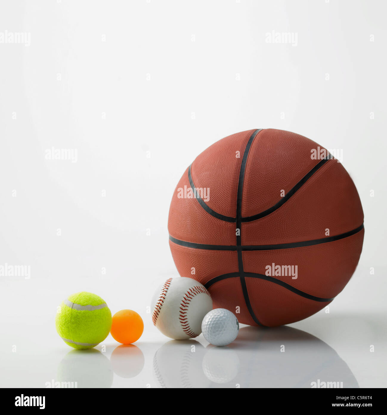 Verschiedene Sport-Kugeln Stockfoto