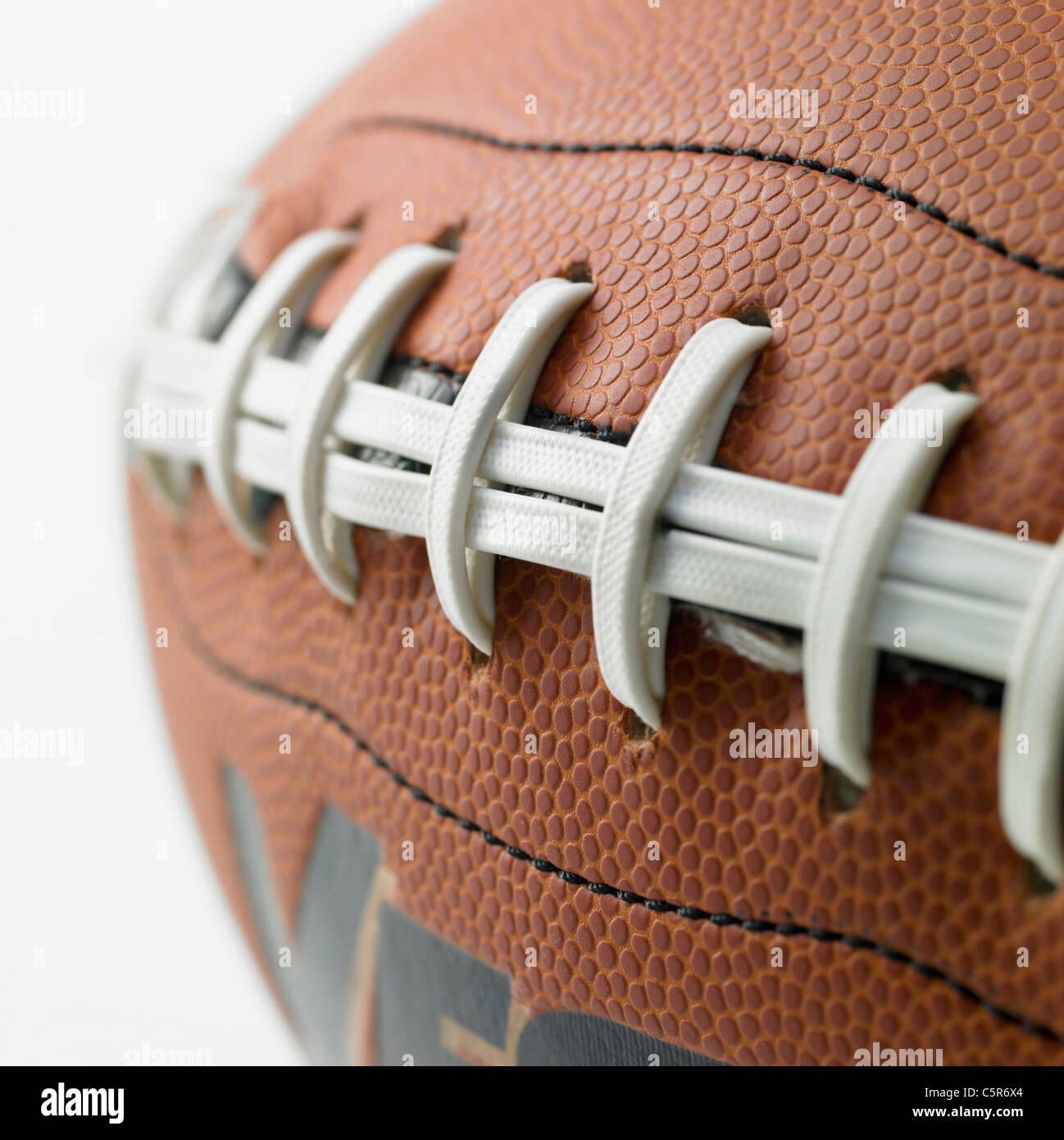 Nahaufnahme von einem Rugby-ball Stockfoto