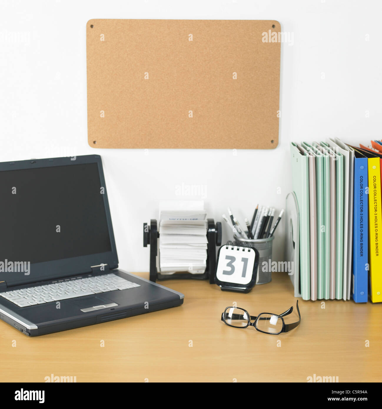 Büro-Schreibtisch Stockfoto