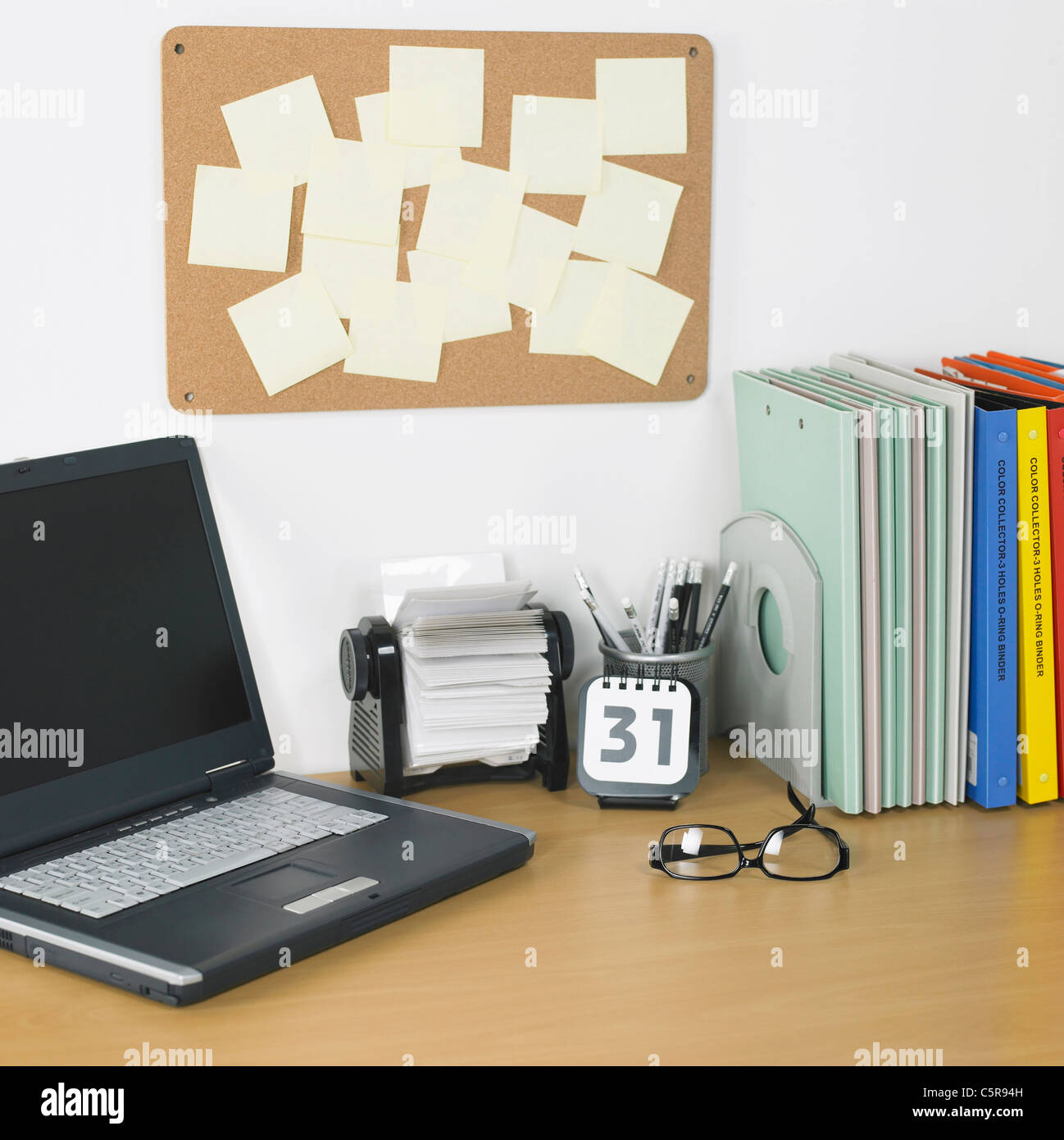 Büro-Schreibtisch Stockfoto