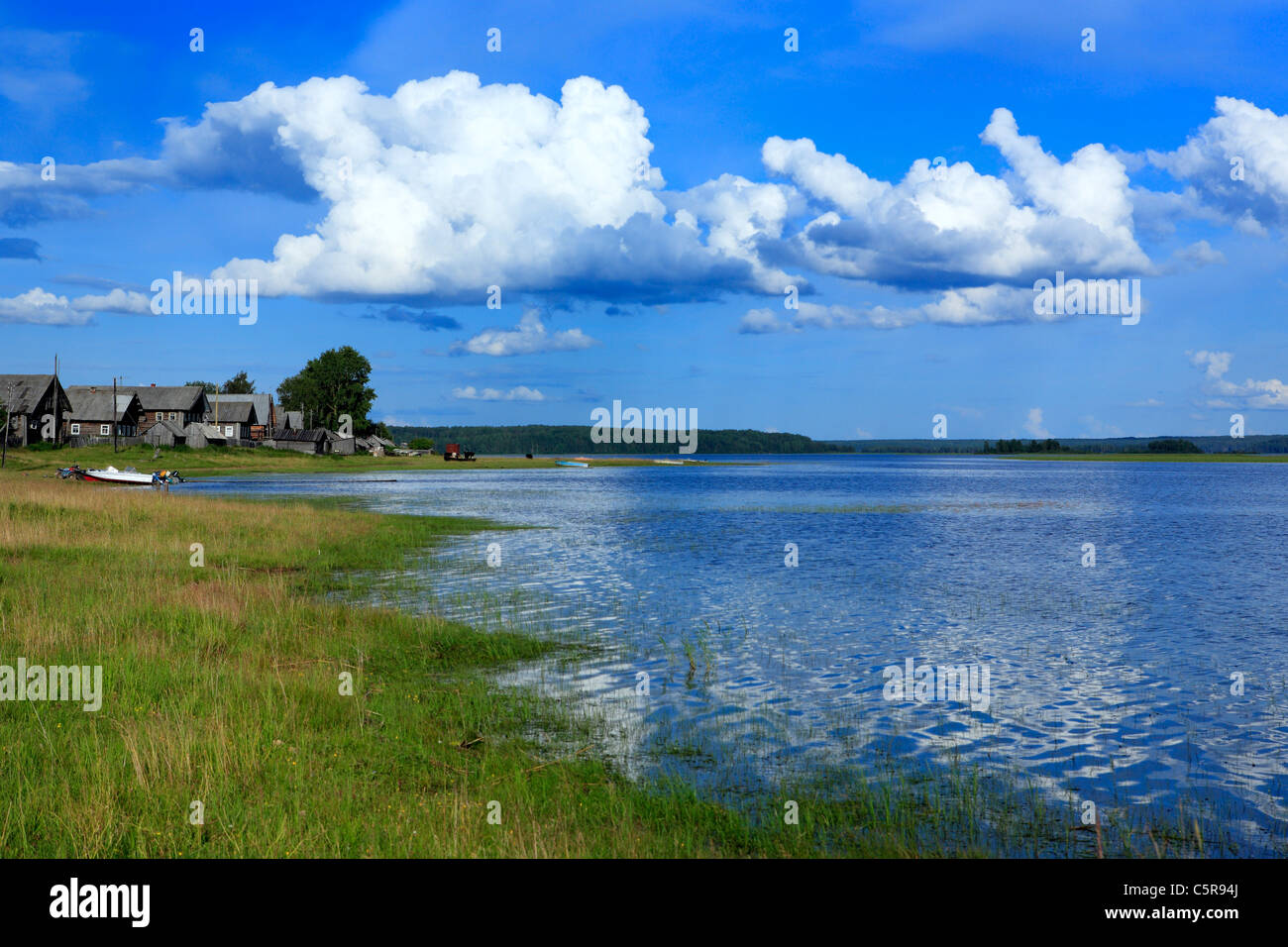 Vershinino, Kenozero See, Archangelsk (Archangelsk) Region, Russland Stockfoto
