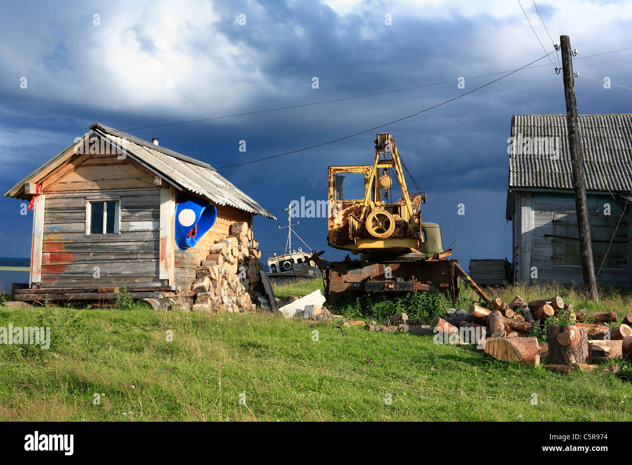 Vershinino, Region Archangelsk (Archangelsk), Russland Stockfoto