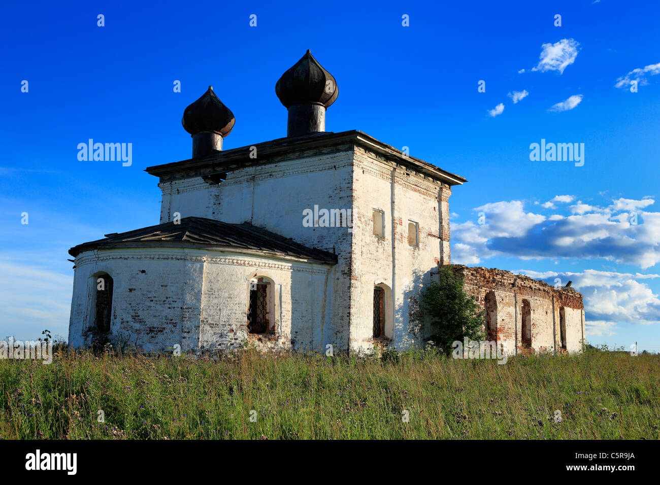 Kirche, Tikhmanga, Archangelsk (Archangelsk) Region, Russland Stockfoto