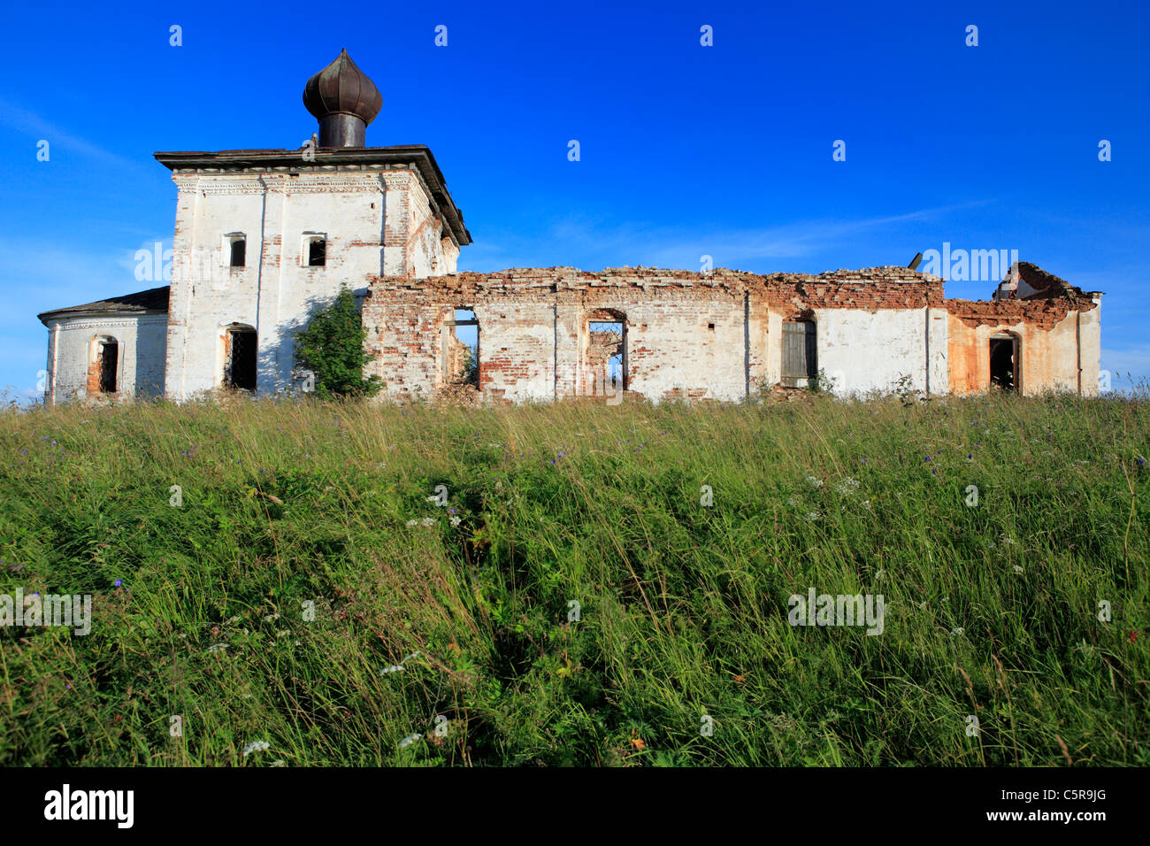 Kirche, Tikhmanga, Archangelsk (Archangelsk) Region, Russland Stockfoto