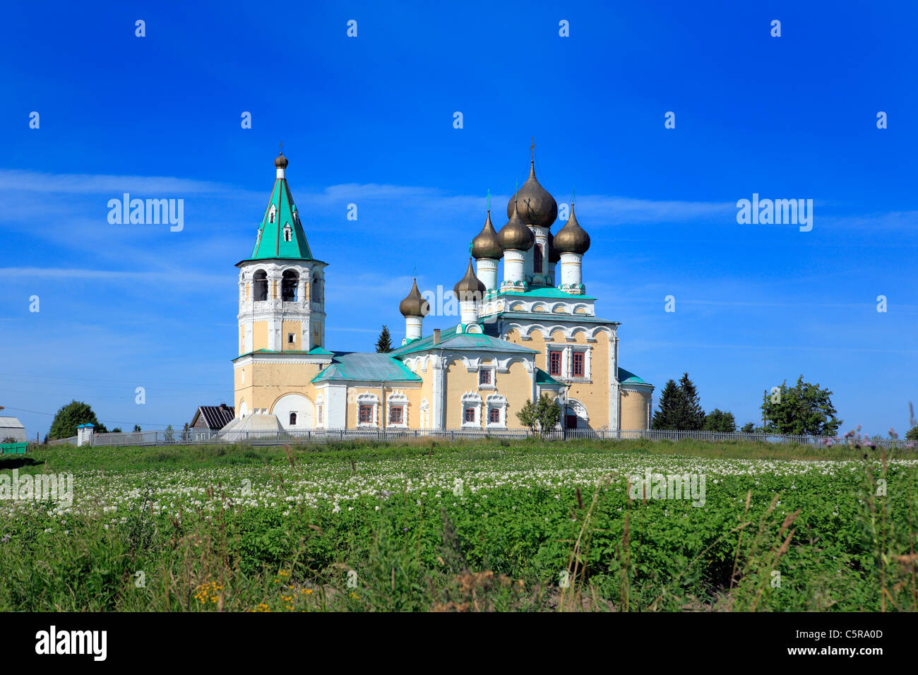Christi Himmelfahrt Kirche (1686-1694), Verkhnie Matigory, Archangelsk (Archangelsk) Region, Russland Stockfoto