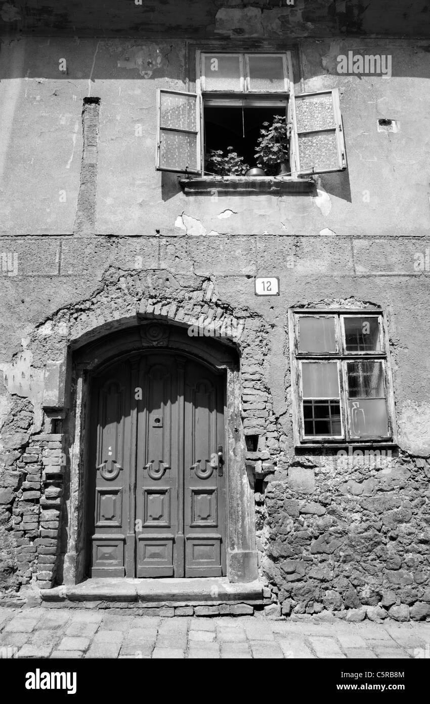 altes Stadthaus Fassade aus Bratislava Stockfoto