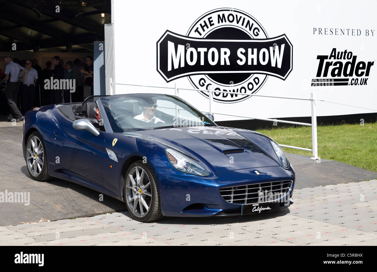 Ferrari California in den beweglichen Motor Show 2011, Goodwood, Sussex, UK. Stockfoto