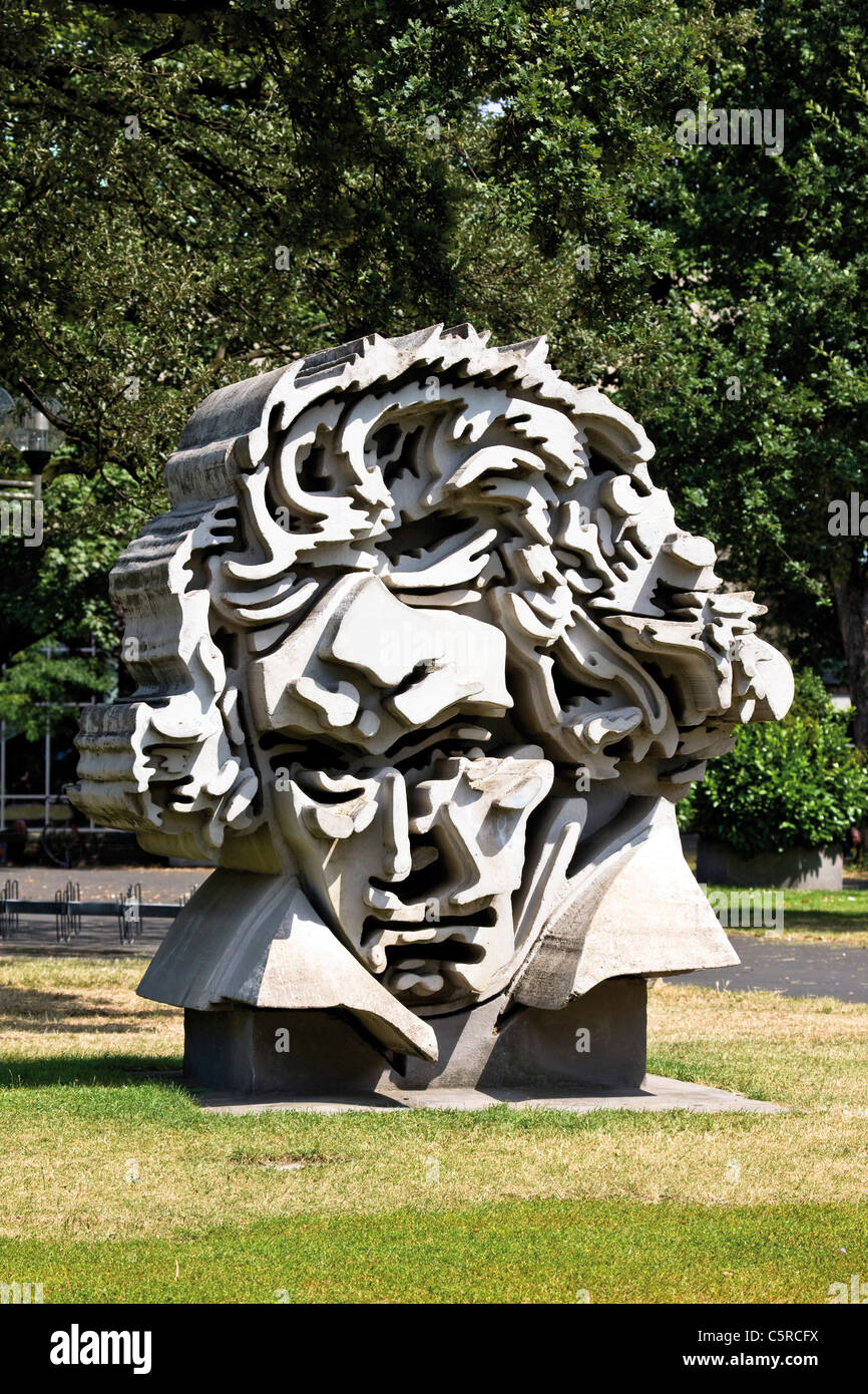 Deutschland, Nordrhein-Westfalen, Bonn, Beethoven-Skulptur Stockfoto