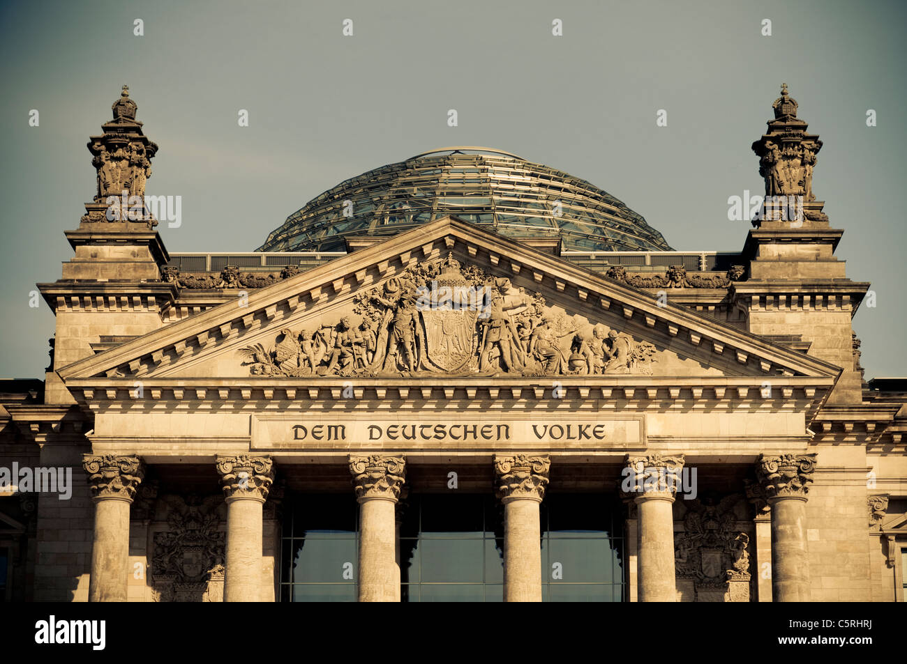 Reichstag, Bundestag, Regierungsviertel, Berlin, Deutschland, Europa Stockfoto