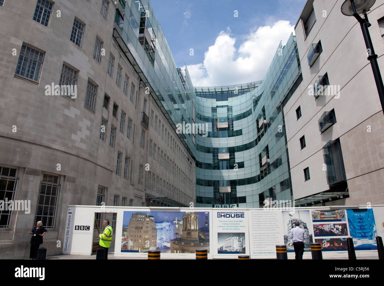 Neubau BBC Broadcasting House, London Stockfoto