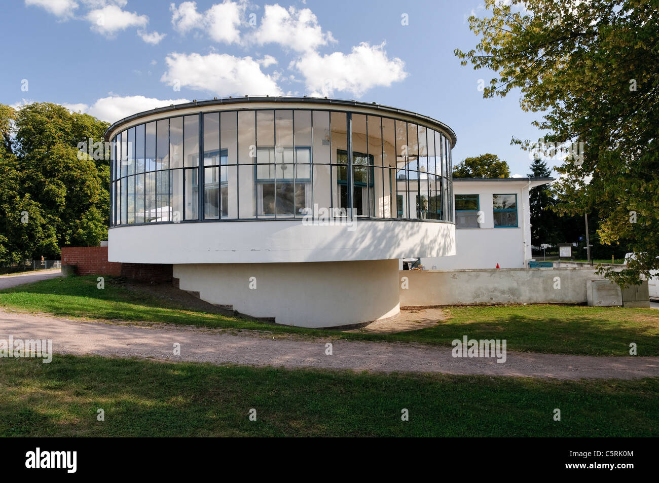 Kornhaus Haus, Bauhaus, Dessau, Sachsen-Anhalt, Deutschland, Europa Stockfoto