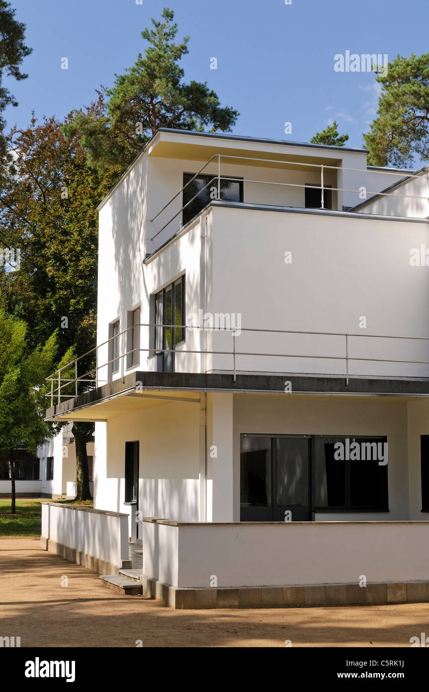 Haus Kandinsky, Haus Klee Wohnhaus, Bauhaus, Dessau, Sachsen-Anhalt, Deutschland, Europa, Meisterhaussiedlung Stockfoto