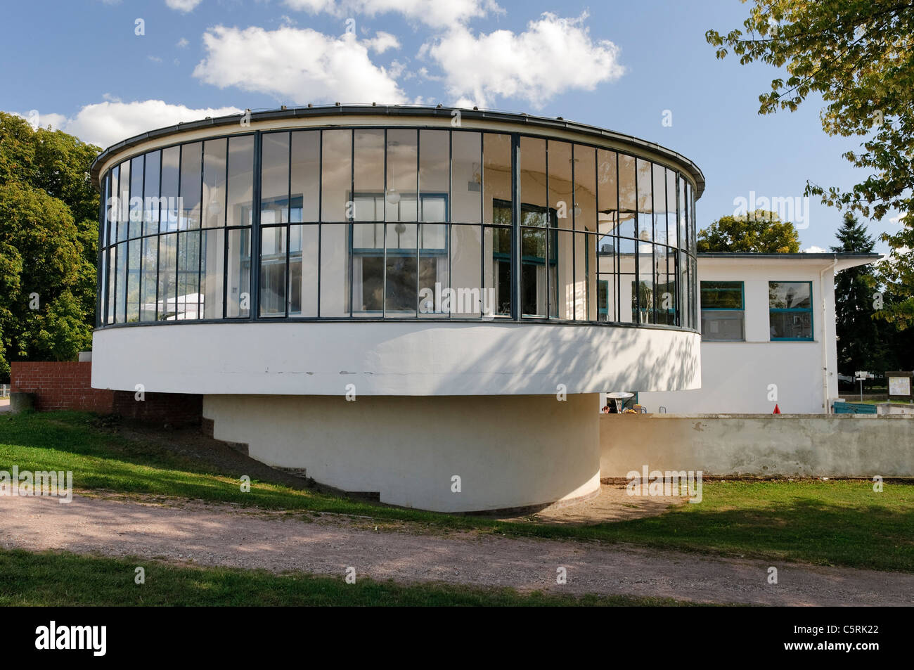 Kornhaus Haus, Bauhaus, Dessau, Sachsen-Anhalt, Deutschland, Europa Stockfoto