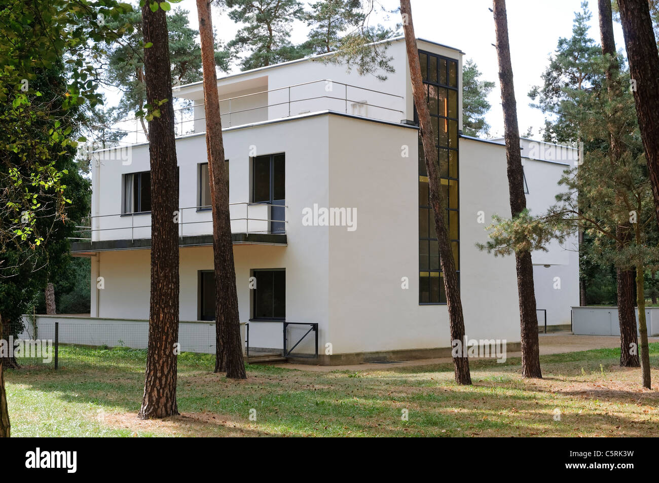 Haus Moholy-Nagy, Haus Feininger Haus, Bauhaus, Dessau, Sachsen-Anhalt, Deutschland, Europa, Meisterhaussiedlung Stockfoto