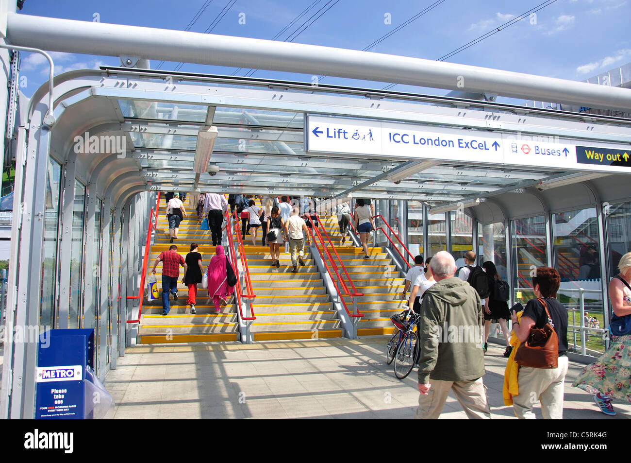 Prinzregent DLR Station, London Borough of Newham, London, Greater London, England, Vereinigtes Königreich Stockfoto