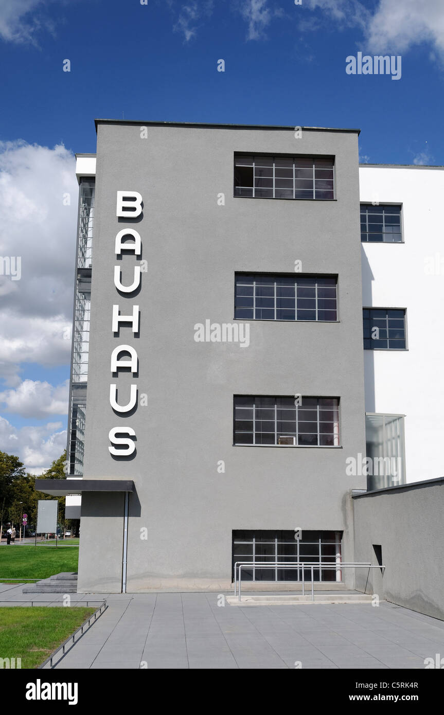 Bauhaus, Dessau, Sachsen-Anhalt, Deutschland, Europa Stockfoto