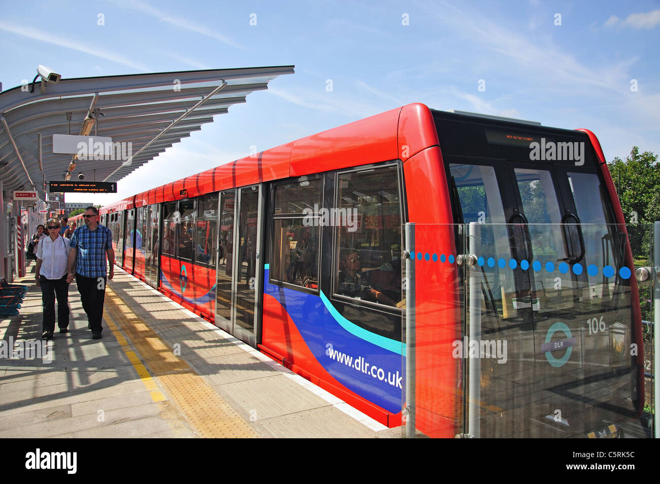 Prinzregent DLR Station, London Borough of Newham, London, Greater London, England, Vereinigtes Königreich Stockfoto