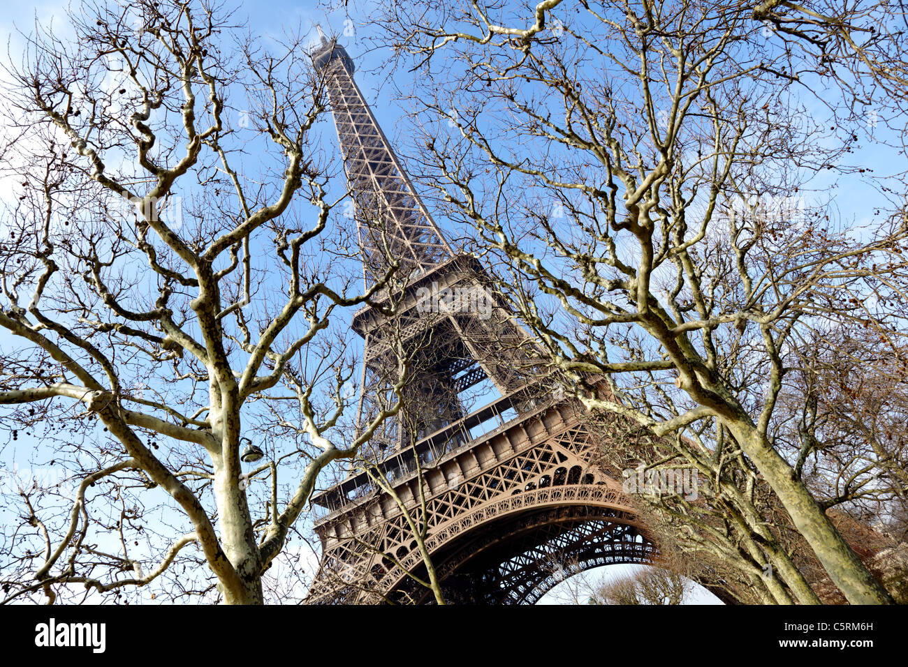 Eiffelturm, Paris Stockfoto