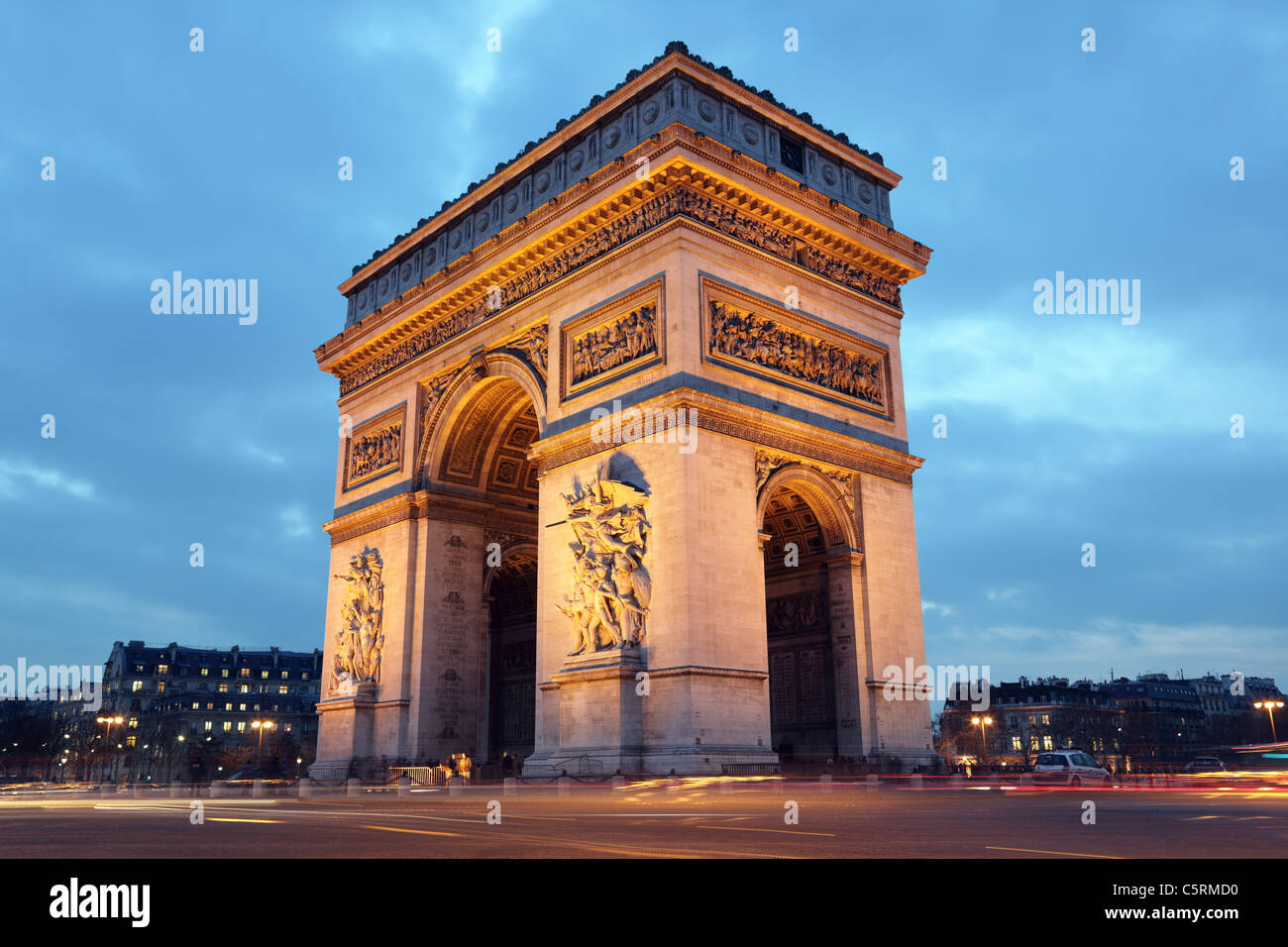 Arc de Triomphe, Paris Stockfoto