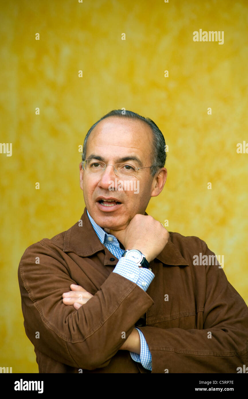 Präsident Felipe Calderon von Mexiko Stockfoto