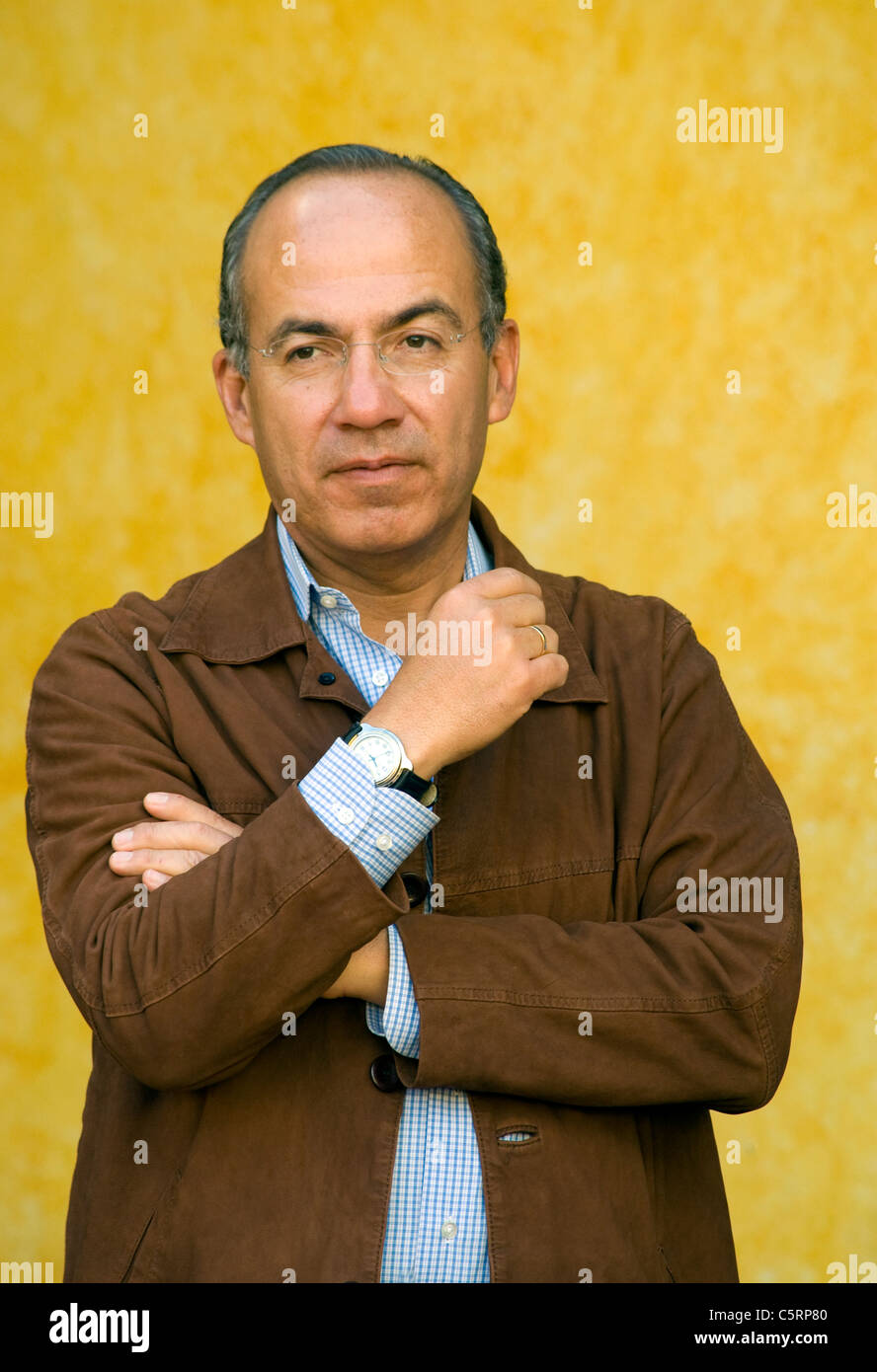 Präsident Felipe Calderon von Mexiko Stockfoto